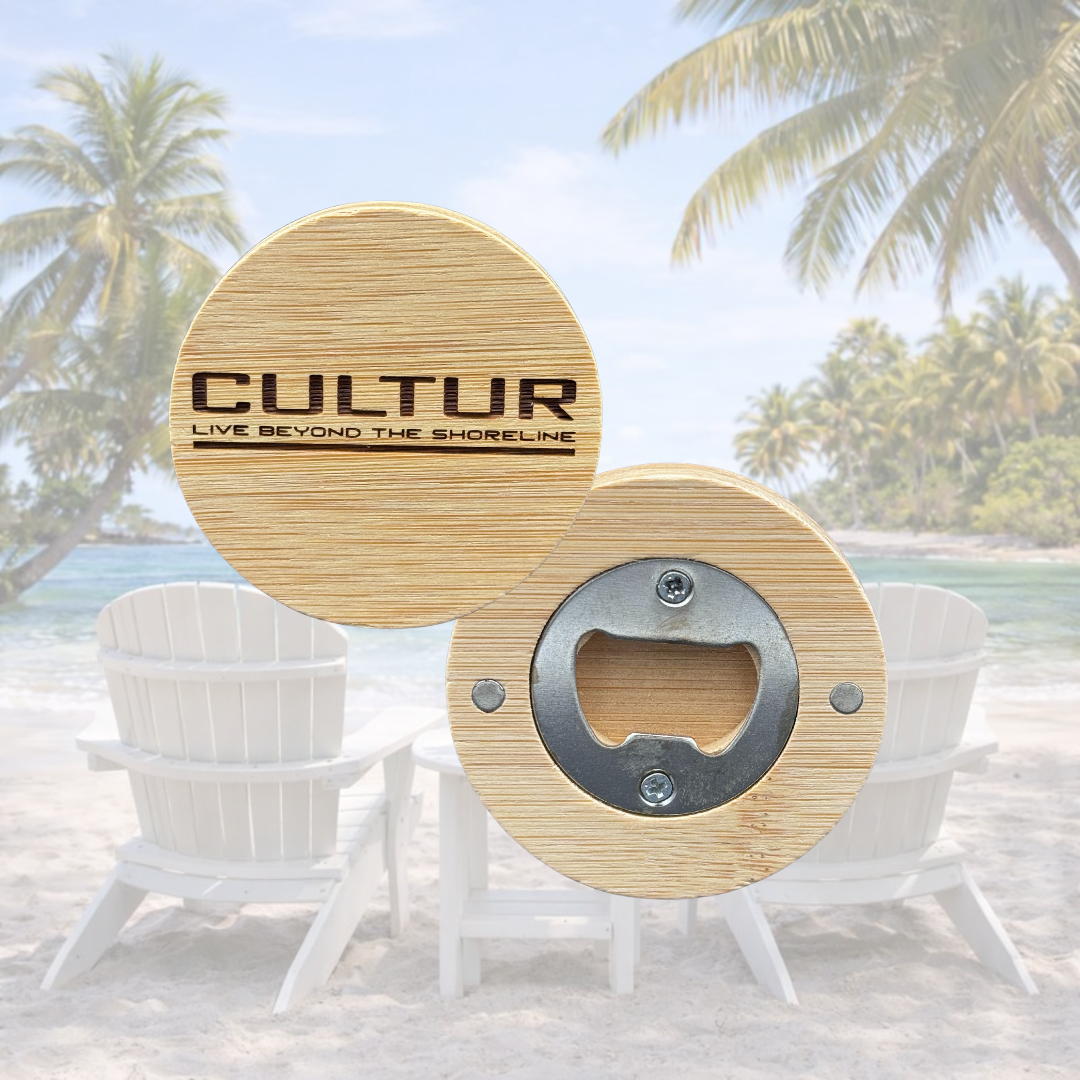 CULTUR Bamboo Magnetic Bottle Opener
