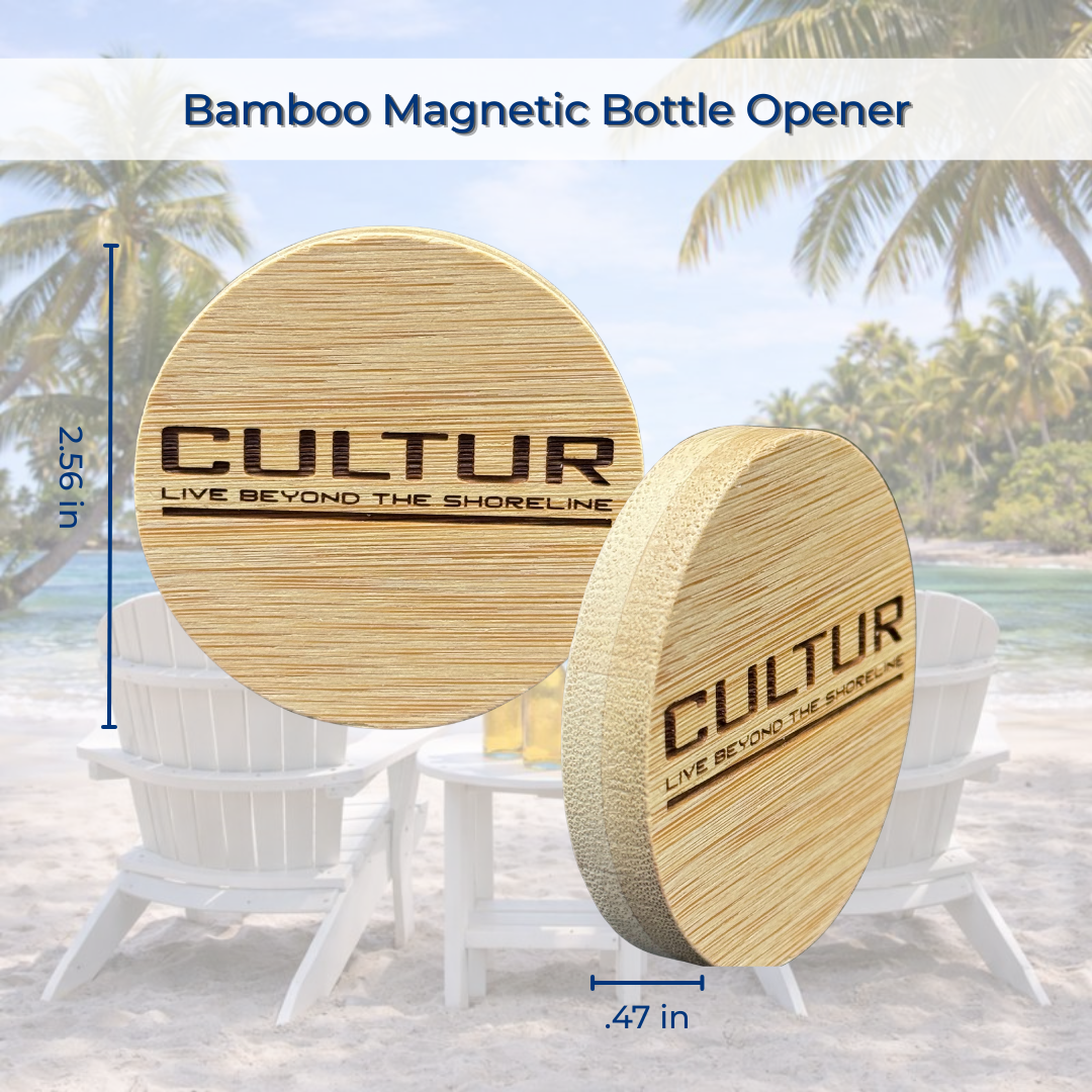 CULTUR Bamboo Magnetic Bottle Opener