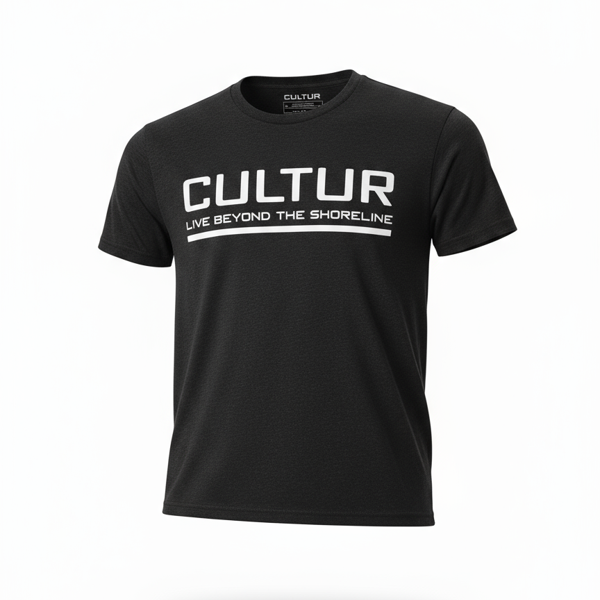 CULTUR - Premium Tri-Blend T-Shirt - Black/White