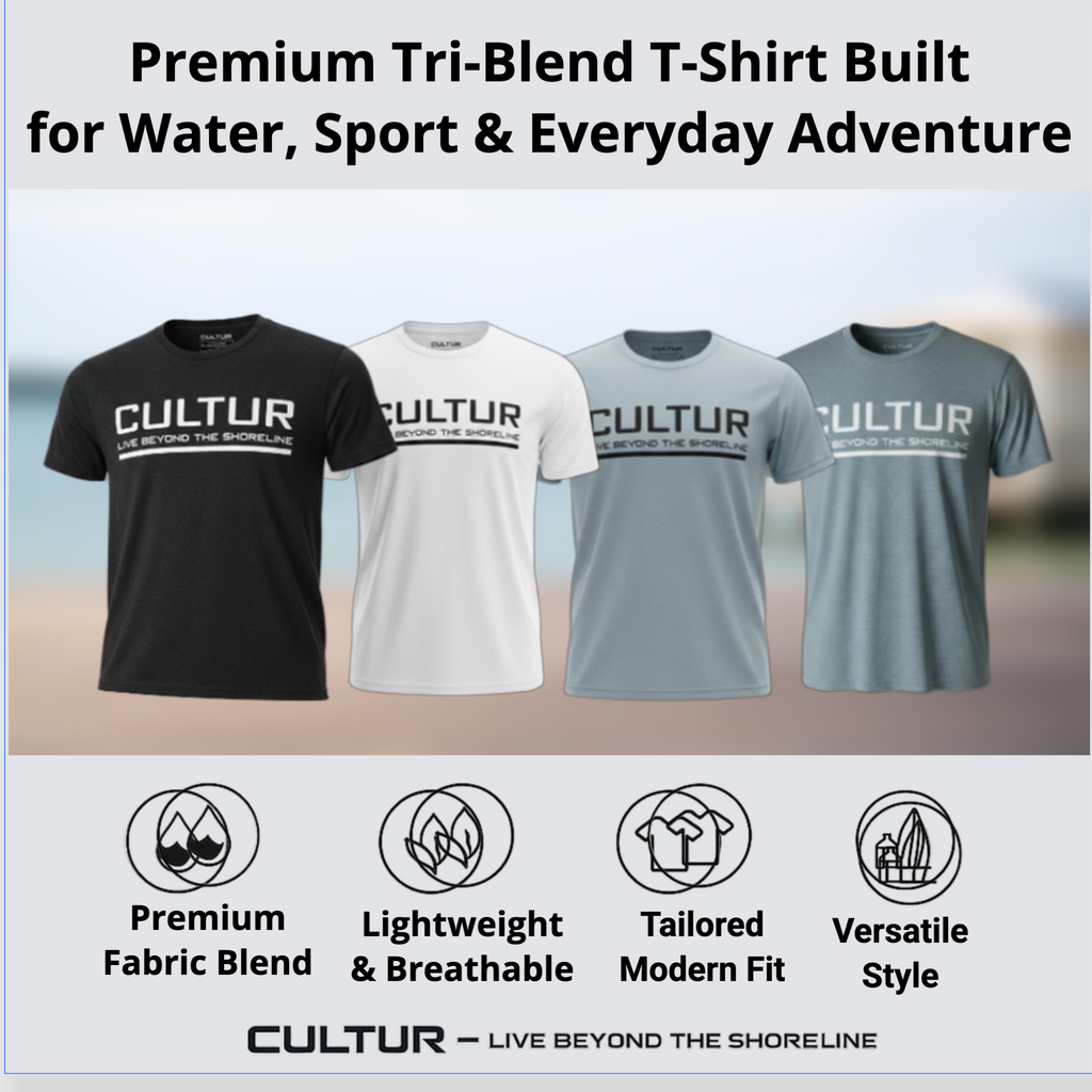 CULTUR - Premium Tri-Blend T-Shirt - White